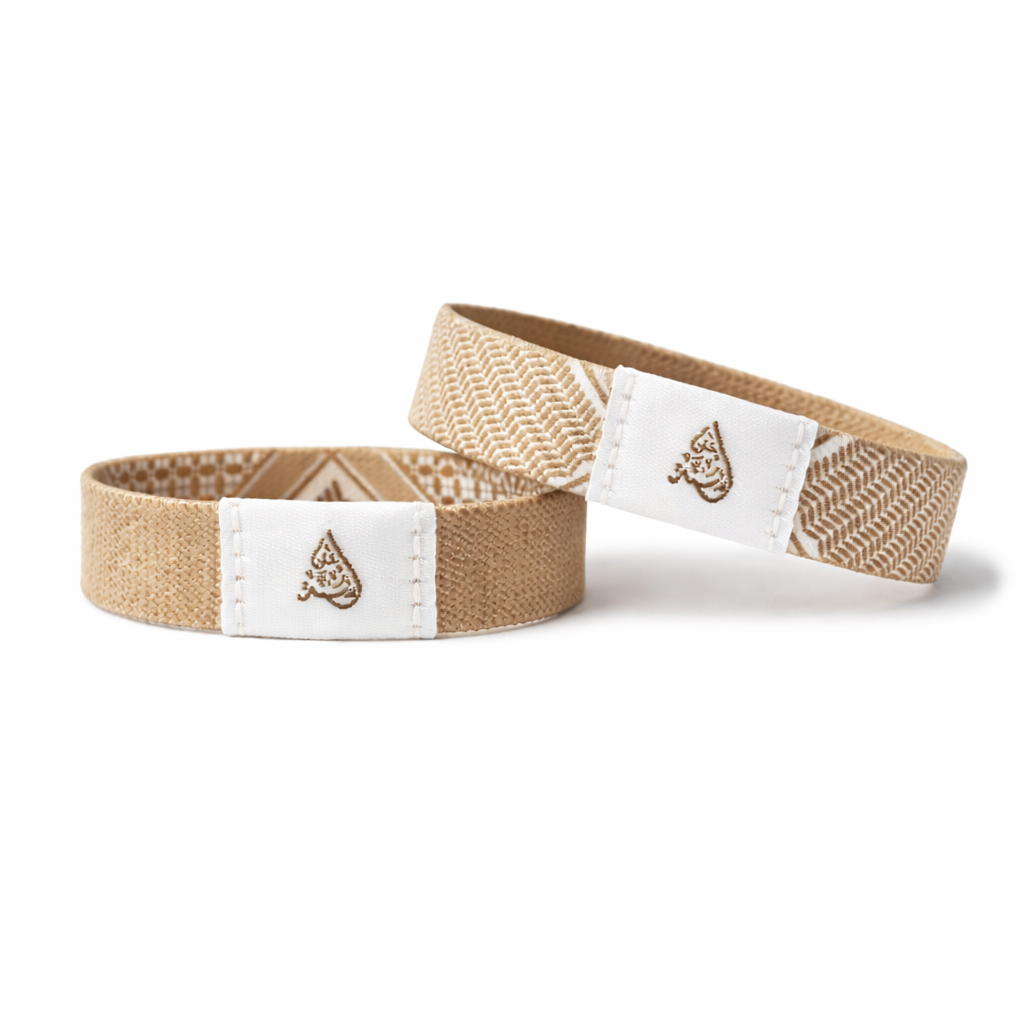 Ayah a Day Keffiyah Bracelet - Beige