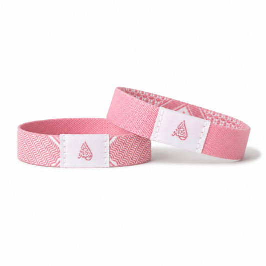 Ayah a Day Keffiyah Bracelet - Pink