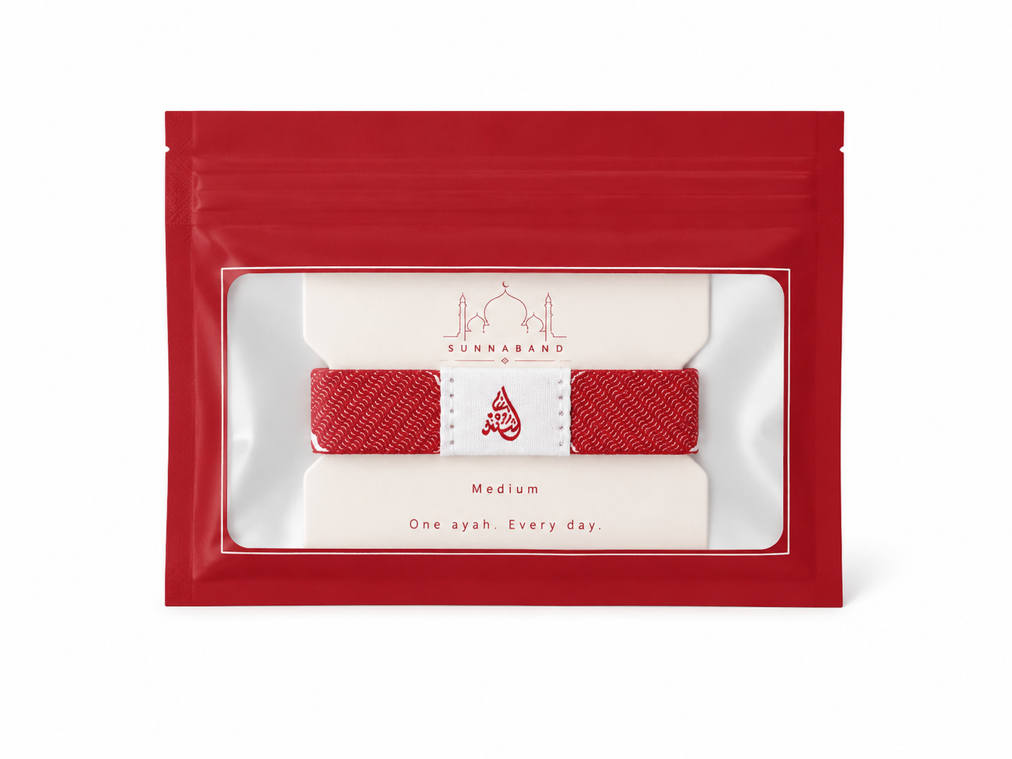 Ayah a Day Keffiyah Bracelet - Bright Red